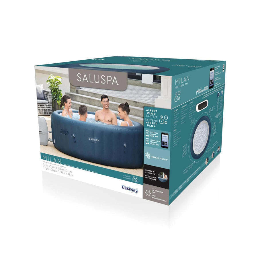 Hot Tub Spa Milan Airjet Plus 6 Personas Bestway