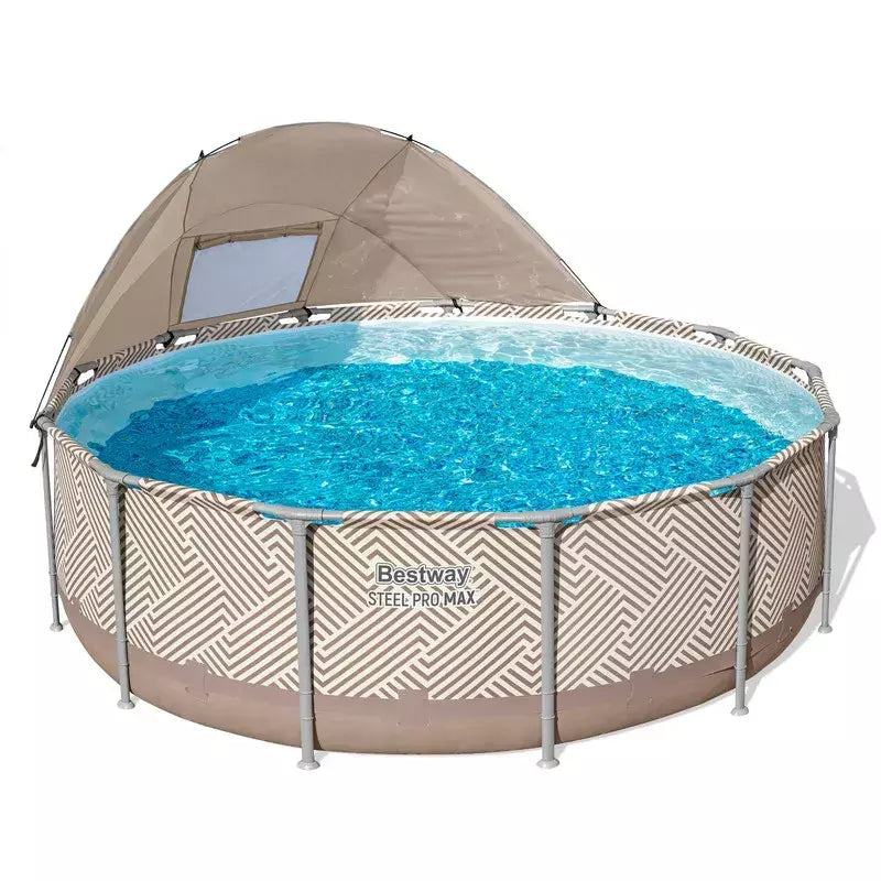 Piscina estructural redonda 3.96x107 cm con parasol Bestway
