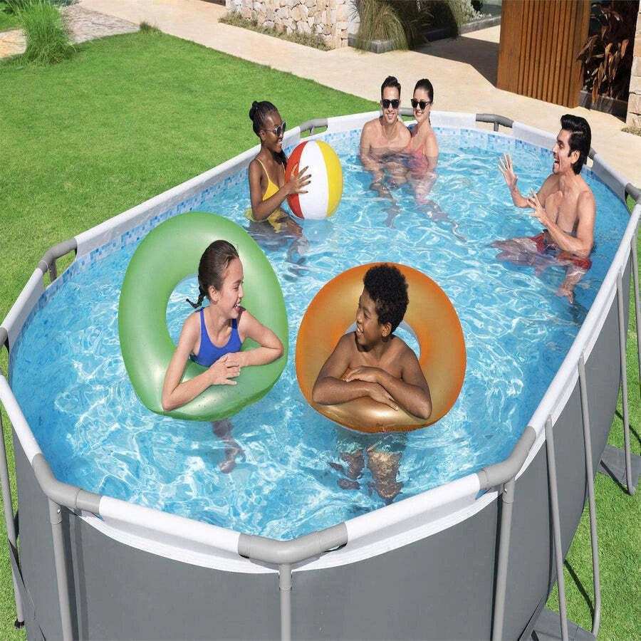 Piscina Bestway Ovalada Filtro + Accesorios 4.88X3.50X1.07M